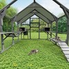 SEVOBAL Large Catio Outdoor Cat Enclosure Pet Crate Multiple Kittens Cat House Walk in Kitty Cage Kennel Sunshine Board Roof, Gray, 96.1"*74.2"*74.4" - 2 of 4