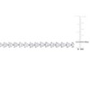 EVERLY JEWELRY |  Sterling Silver 10 CT TGW Created White Sapphire Bracelet - 3 of 4