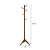 Vynxaria Stylish Coat Rack with 6 Slanted Hooks for Coats, Hats, and Scarves - 2 of 4