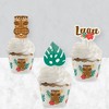 Big Dot of Happiness Tropical Luau - Cupcake Decoration - Hawaiian Beach Party Cupcake Wrappers and Treat Picks Kit - Set of 24 - 3 of 4