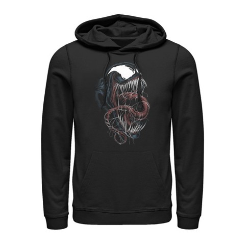 Men s Marvel Venom Pull Over Hoodie Black Large Target