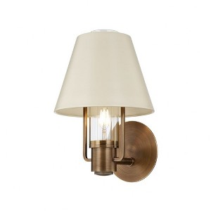 Troy Lighting Kindle 1 - Light Wall Light in  Patina Brass Clear Shade - 1 of 1