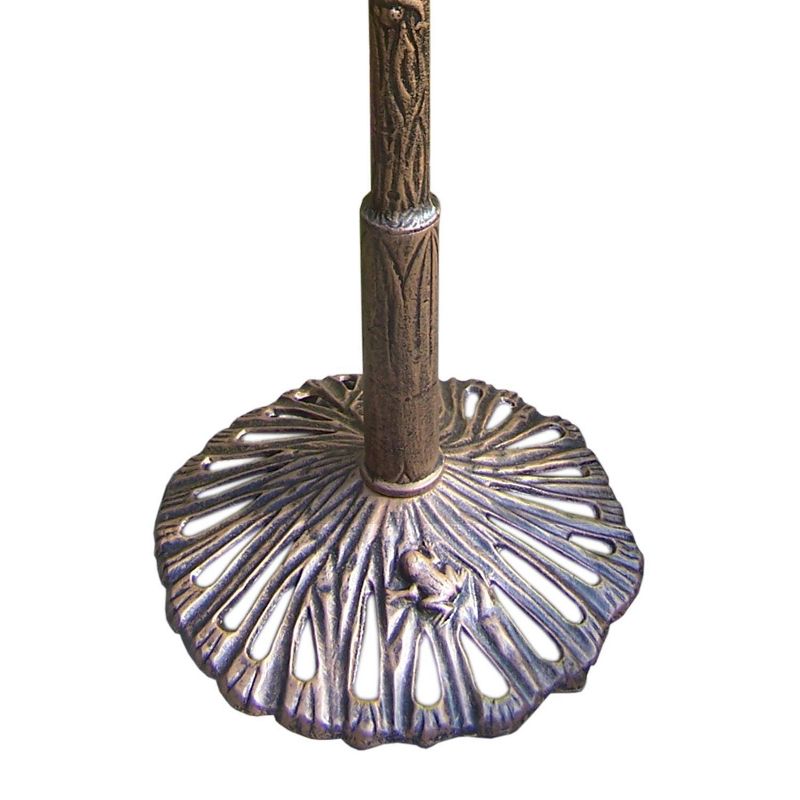 35&#34; Cast Aluminum Frog Birdbath Brown - Oakland Living with Weather-Resistant Finish & Nature-Inspired Design, 6 of 11