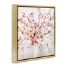 Stupell Industries Abstract Warm Floral Vines Floating Frame Canvas Art, Gold, 18" x 18" - 2 of 4