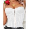 Elastane Lace Backless Corset Top with Fishbone Steel Boning - 2 of 3