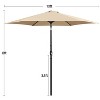 Yaheetech 10FT Patio Umbrella Market Umbrella with Push Button Tilt and Crank - 3 of 4