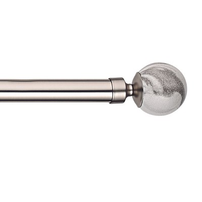 Linen Avenue Grey Marble Single And, 96 Inch Curtain Rod