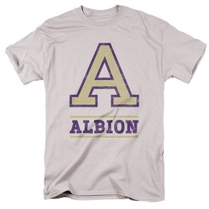 Men's Albion College Official Distressed Primary Logo T-Shirt - 1 of 4