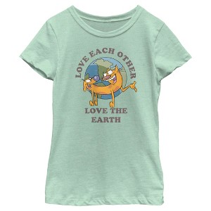 Girl's Catdog Love the Earth T-Shirt - 1 of 4