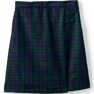 Lands' End School Uniform Kids Plaid A-line Skirt Below the Knee - 1 of 2