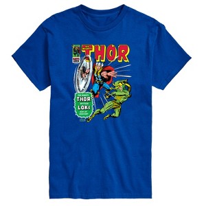 Men's - Marvel - Thor Retro Comic Book Cover Short Sleeve Graphic T-Shirt - 1 of 4