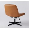DOMETOUR Cross-Legged Chair Armless Swivel Home Office Chair No Wheels - 2 of 4