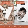 COZONY Oriental Washable Rug - Vintage Ultra-Thin Non-Slip Soft Throw Carpet for Bedroom, Living Room, Entryway, Kitchen Office - 2 of 4