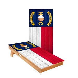 North Carolina Flag Cornhole Boards - ACA Star Series - 1 of 3