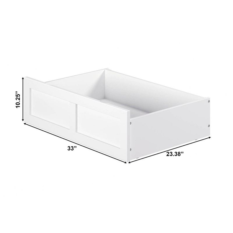 Twin Foot Drawer White - AFI, 6 of 7