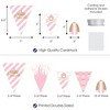 Big Dot of Happiness Little Princess Crown DIY Pink and Gold Princess Baby Shower or Birthday Party Pennant Garland Decoration Triangle Banner 30 Pc - 3 of 4