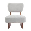 Christopher Knight Home Carlos Modern Wood Upholstered Accent Chair (Set of 2) - 4 of 4