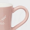 15oz Stoneware Mama Needs More Coffee Mug - Threshold™: Pink Traditional Coffee Cup, Dishwasher & Microwave Safe - 3 of 3