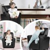 Costway Kids Recliner Armchair Children's Furniture Sofa Seat Couch Chair w/Cup Holder Black - 4 of 4