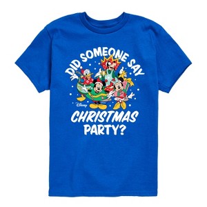 Boys' - Disney - Mickey and Friends Did Someone Say Christmas Party Short Sleeve Graphic T-Shirt - 1 of 3