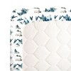 NoJo Super Soft Blue, Green, Tan and White Mountain Watercolor Fitted Mini Crib Sheet - 3 of 4