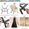Lazy Chair with Ottoman, Modern Lounge Accent Chair,Leisure Sofa Armchair with Footrest,Reading Armchair with Side Pocket - 3 of 4