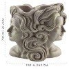 Esterno 2-Headed Gemini Planter; 2-Section Garden Pot Zodiac Home Decor - 3 of 4