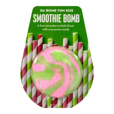 Da Bomb Bath Fizzers Kiwi Strawberry Smoothie Bath Bomb - 3.5oz