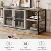 63" TV Stand with 2 Open Shelves and 2 Mesh Doors, Industrial Design Entertainment Center, Media Console Table for Living Room and Bedroom - 4 of 4