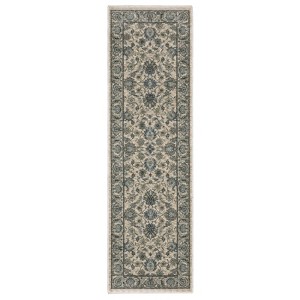 Oriental Weavers Aberdeen 070I1 Beige/ Blue Indoor Area Rug - 2'3" x 7'6" - 1 of 4
