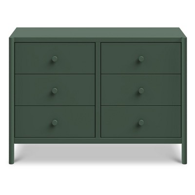 Forest Green Pine 6-Drawer Horizontal Double Dresser