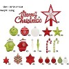 70 Pcs Christmas Balls Ornaments Set, Shatterproof Ornaments with Merry Christmas Sign & Top Tree Toppers for Xmas Christmas Tree - 2 of 4