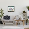 Stupell Industries Pink Flamingos Lounging Beach Chairs Tropical Scene Black Floater Framed Canvas Wall Art - 2 of 4