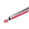Unique Bargains Serving Tongs Lace Edge Food Tong 12-Inch Dishwasher Safe Stainless Steel Silicone 1Pcs - 3 of 3