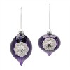 Purple Glass Reflector Ornaments – Set of 12 - 2 of 4