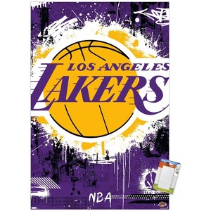Trends International NBA Los Angeles Lakers - Maximalist Logo 23 Unframed Wall Poster Prints - 1 of 4