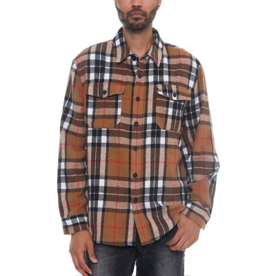 Slickblue Men's Checkered Flannel Shacket - Soft Brushed Overshirt with Pockets, Multi Colors Options, S to 3XL