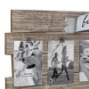 26.4" x 11.6" Rustic Wooden Collage Photo Frame with Clips Worn White/Brown - Stonebriar Collection: Wall Mount, 5 Photos Display - image 4 of 4