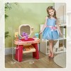 Acoinel Vanity Set with Mirror Hair Dryer and Stool for Kids - 2 of 4