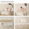 Portable Baby Changing Table, Foldable Diaper Changing Table with Wheels for Nursery, Toddler Portable Changing Table with Adjustable Height - 4 of 4