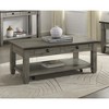 NicBex 48 Inch Rectangle Coffee Table with Casters and 2 Drawers for Living Room,Dining Room,Bedroom - 2 of 4