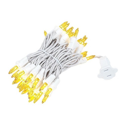 Novelty Lights Multicolored 100 Light Incandescent Mini Christmas String  Lights White Wire 50 Feet : Target