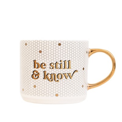 Sweet Water Decor Be Still & Know Honeycomb Tile Coffee Mug - 17oz