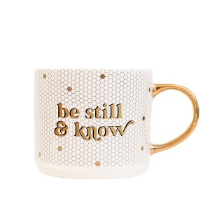 Sweet Water Decor Be Still & Know Honeycomb Tile Coffee Mug - 17oz - 1 of 4