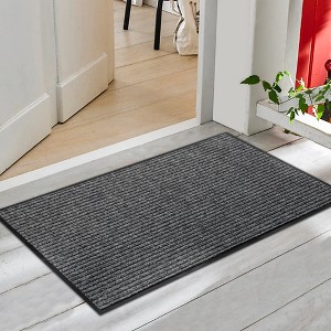 Front Door Mat Indoor Outdoor Entrance, 32" x 48" Floor Mat, Heavy Duty Welcome Commercial Floor Mats, Non Slip Backing for Entrance - 1 of 4