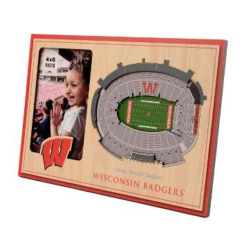 4" x 6" NCAA Wisconsin Badgers 3D StadiumViews Picture Frame