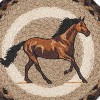 Earth Rugs Farmhouse Style Stallion Printed Jute Trivet 10"x10" - 3 of 3