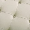 Gulches White Velvet Square Ottoman - 41"W¡Á41"D¡Á19"H, Luxurious Multi-Functional Bench for Bedroom - 2 of 4