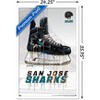 Trends International NHL San Jose Sharks - Drip Skate 21 Framed Wall Poster Prints - 3 of 4
