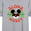 Women's - Disney - Aloha Mickey Oversized Graphic T-Shirt - 2 of 4
